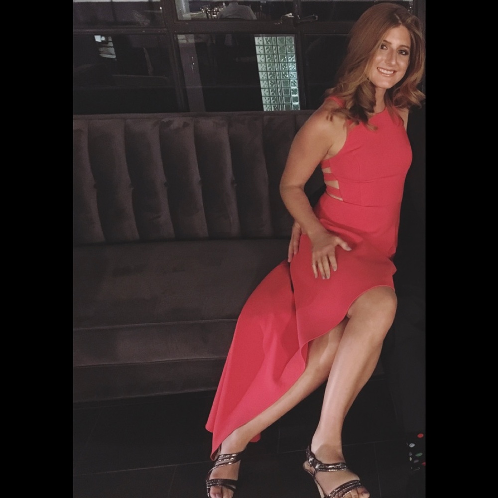 BCBG Red Gown in size 4